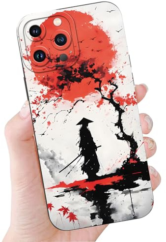 Silikon Handyhülle für iPhone 11 6.1, Schwarz Schutzhülle mit Comics Japanische Art Anime Manga Aesthetic Muster Weich TPU Stoßfeste Kratzfest Cover, Comics
