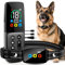 Collier Anti-aboiements avec télécommande pour Chiens, Dispositif Anti-aboiements, Modes de bip et de Vibration, Rechargeable, Couleur LCD,étanche IP67 Collier de Dressage pour Chiens