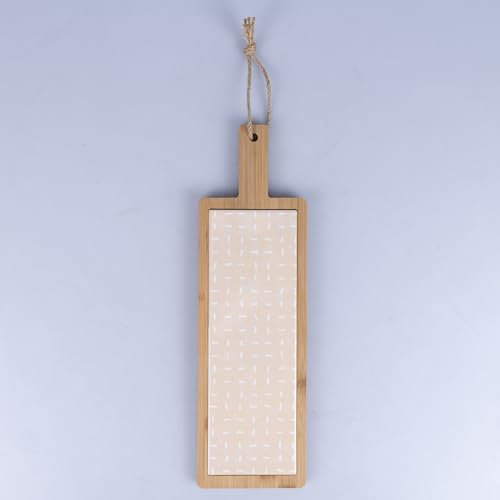 Villa d'Este Home Tivoli 1996 Tagliere rettangolare 40x12,5 cm in ceramica e bambù, Ginza