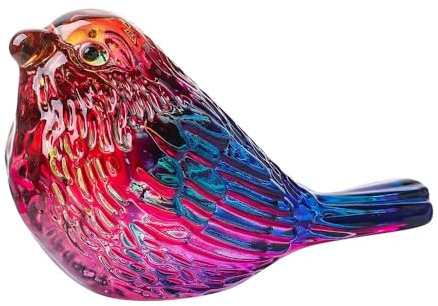 Kristallvogel-Figuren, Sammlerstück, Tischdekoration, Heimdekoration, Briefbeschwerer, Auto-Innendekoration (bunt)