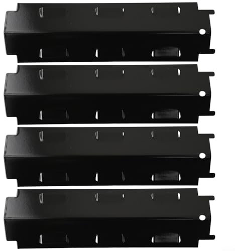Lot de 4 plaques chauffantes de rechange pour barbecue à gaz en acier inoxydable (2 pièces)