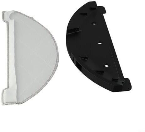 Wischmoppteil-Set Halterung und effektive Mikrofaser-Pads für Imou L11 für S9 VXVC Roboter-Staubsauger (schwarz)