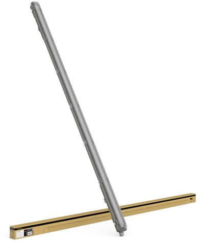 TRAXON LUXPOINT® Pantalla Estanca Vacia Sellada para 1 Tubo LED T8 (Tubo *No incluido) 150cm, Libre de halogeno, IP65 Impermeable, para Parking, Almacen, Túnel (150cm | 1 tubo T8)
