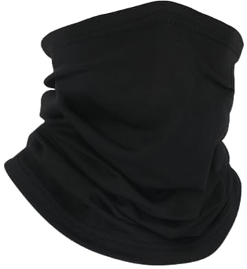 leruiyezs Halbe Sturmhaube,Atmungsaktive Sturmmaske für Motorrad, Fahrrad, Skifahren,Laufen,Schwarz,Schlauchschal für Herren & Damen,Universelle Wind-und Staubmaske,UV-Schutz für Sport,Outdoor