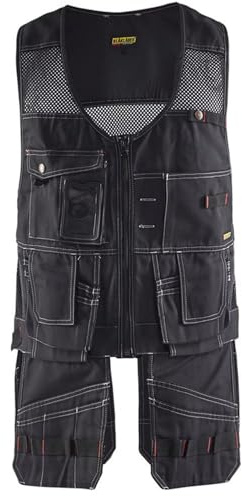 Blaklader 31001380 WAISTCOAT, Schwarz, grootte S