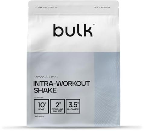 Bulk Complete Intra-Workout, BCAA, Lemon and Lime, 500 g, Packaging May Vary, Limone & Lime, 25 Porzioni