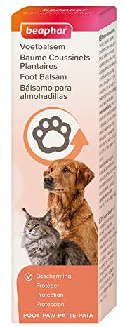Beaphar - Fußbalsam - Schützt Pfoten und Nasen - Hilft Pads zu erweichen, um Rissbildung, Spliss und Irritationen zu verhindern - Für heißes und kaltes Wetter - Für Katzen und Hunde - 40 ml