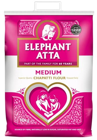 Elephant Atta Medium Chapatti Flour Atta | Medium Atta Flour | (10kg)
