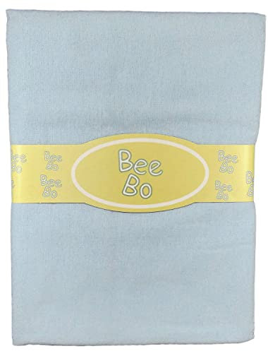 Baby Flat Sheets x 2 Flannelette Moses Basket pram Crib Blue