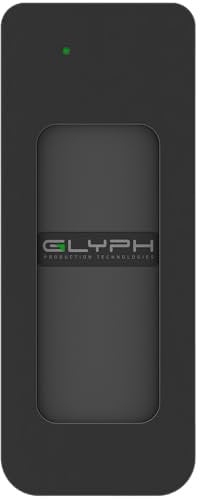 Glyph Atom 1000 GB Schwarz - Externe Solid State-Laufwerke (1000 GB, USB Typ-C, 3.1 (3.1 Gen 2), 560 MB/s, Schwarz), A1000BLK, 1024 gb
