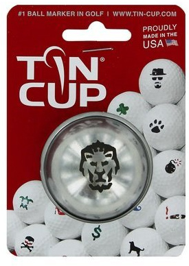 Tin-Cup Unisex Adult BIG CAT Golf Ball Marker - Steel, One Size