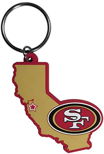 Siskiyou Sports Unisex San Francisco 49ers Home State Flexi Schlüsselanhänger, Rot, Spaltring