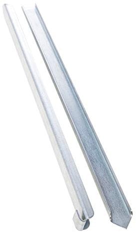 Erdanker für Rasenkante Metall - 10er Set - Passend zu unseren Rasenkanten mit Radlauf & für schmale Rasenkanten - Maße 40 x 2,6 x 0,2 cm - Stabiler Erdanker für Beeteinfassung Metall feuerverzinkt