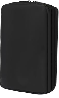 Gravel Explorer Plus Toiletry Bag – Hanging, Water-Resistant with TSA Approved Travel Bottles, Black, Explorer Slim (1.5L), Slim