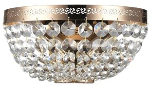 Maytoni Moderne Wandleuchte Ottilia 2XE14 excl. Gold aus Metall Energieeffizient 60W für Küche, Schlafzimmer, Wohnzimmer, Esszimmer, Lobby