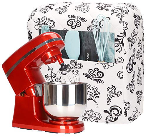 Kitchen Aid Mixer Cover, Kitchen Stand Mixer Cover Compatible With 5-8 Quart Kitchenaid Hamilton Mixers, Kitchen Aid Covers for Stand Mixer With Pockets,Kitchen Aid Mixer Assecories
