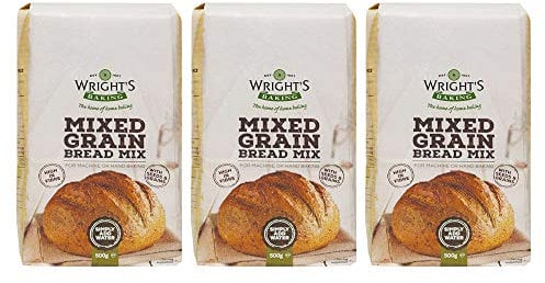 Wright's Baking Mixed Grain Bread Mix 500g (Pack of 3)