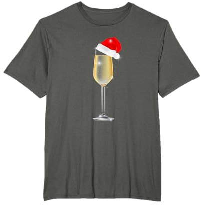 Noël Champagne Humour Fête Célébration Réveillon Femme Homme T-Shirt