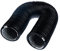 Negro Ø 125mm Tubo Redondo Flexible y Extensible hasta 3m, de PVC y Aluminio para Campana de Extractor, Ventilación y Acondicionado de Aire
