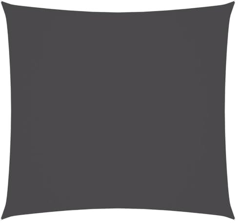vidaXL Sonnensegel Wasserfest Sonnenschutz Windschutz Sonnendach UV Schutz Garten Terrasse Balkon Oxford-Gewebe Quadratisch 3x3m Anthrazit