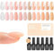 beetles Aufbaugel für Nägel, 12 Farben, klares Nude-Rosa-Braun, Aufbaugel-Nagelset, 8-in-1-Gelaufbau in einer Flasche, Nagelverlängerungs- und Stärkungsgel für dünne und beschädigte Nägel