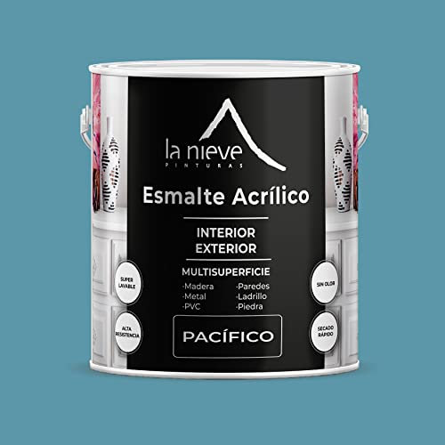 Esmalte acrílico mate multisuperficie interior y exterior (750 mililitros, Pacífico)