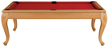 Billiard-Royal Billardtisch Pooltisch Modell Mina 7 ft. mit hochwertigem K-55 Bandengummi und freier Tuchwahl, Tuchfarbe:Burgundy