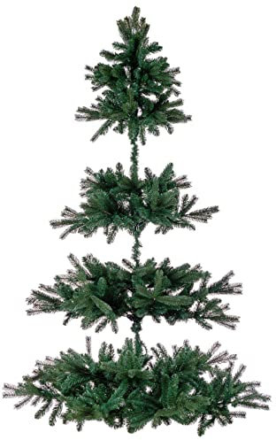 Magie di Natale Albero di Natale pendente, pino da soffitto Fiemme in PE Effetto Real Touch (210 cm)