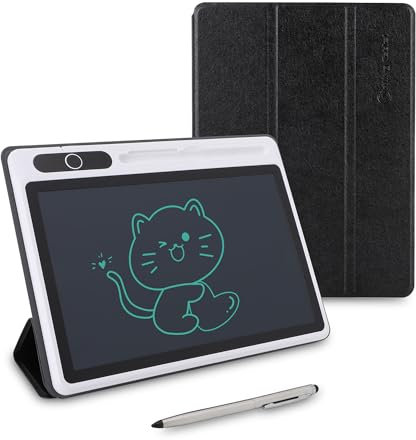 LCD Schreibtafel 9 Zoll, LCD Schreibbrett für Erwachsene Büro Kinder,schreibtafel elektronisch maltafel zeichenblock mit Magnetstift,Tragbar Schreibtablett für Notizen, Memo, to-Do-Listen, Skizzen