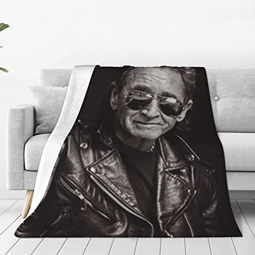 Oudrspo Peter German Maffay Ultraweiche Micro-Fleece-Decke, luxuriöse Anti-Pilling-Flanell-Schlafkomfort-Sofa-Bettwäsche und Reise-Klimaanlage-Decke