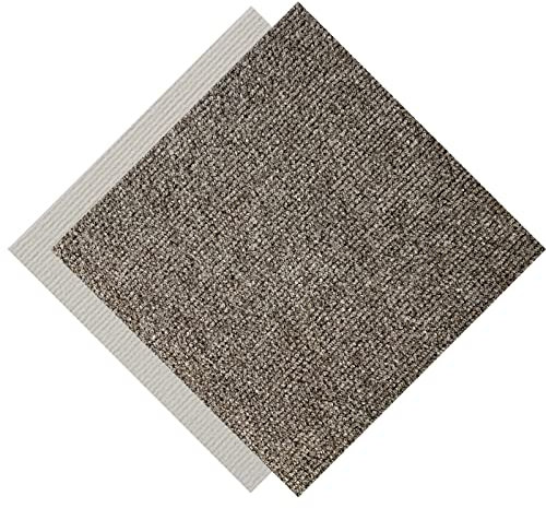 30 X 30 X 0.5 cm,Weiche,Selbstklebende Teppichfliesen,Abziehen Und Aufkleben,rutschfest,Leicht Zu Reinigen,Nahtloses Aussehen, ErhäLtlich,16 Fliesen(Color:Weiß+Kaffee)