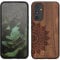 kwmobile Hülle kompatibel mit Samsung Galaxy A54 5G Hülle - Holz Case - Handy Cover - TPU Handyhülle in Dunkelbraun Aufgehende Sonne