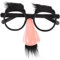 Warmhm 1 Stück Lustige Halloween-Brille, Party Favor Disguise Gläser mit Große Nase Augenbrauen Und Schnurrbart Halloween Lustige Gläser Prank für Halloween Kostüm Dekor