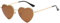 JCTAIFOO Polarisierte Herz Sonnenbrille für Damen Vintage Mode Liebe Form Gold Metallrahmen Nette Party Festival Brille Gold/Braun