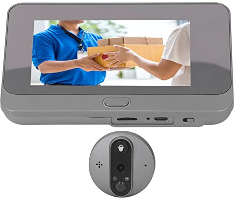 Leapiture Spioncino Digitale da 4,3 Pollici Spioncino WiFi Spioncino Antifurto Smart Video Campanello Rilevazione del Movimento con App Tuya per Casa Appartamento Edificio per Uffici Hotel