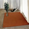 payé Teppich Wohnzimmer Hochflor - 80x150cm - Läufer - Terracotta - Super Soft Kuschelweich Flauschig Modern Einfarbig Modern Weicher Schlafzimmerteppich