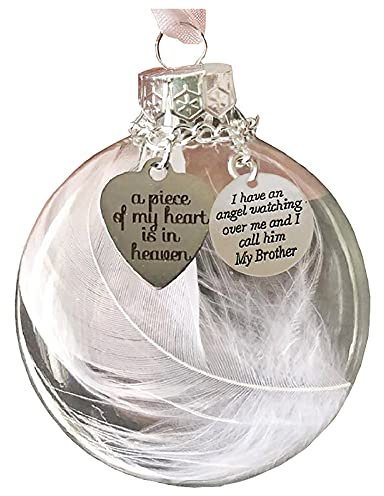Weihnachtsbaumkugeln Rot Weiß of Christmas Heart Heave 1PC A Piece Shape Heart Memorial is – In My Ornaments Ornament Home Decor Klimmzugstange Garten Edelstahl Weihnachtsbaumschmuck (A, One Size)