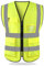 HYCOPROT Sicherheitswesten Warnweste Hohe Sichtbarkeit Reflektierendes Weste Executive Manager Jacke Zip 2 Band Brace (Gelb, XXL)
