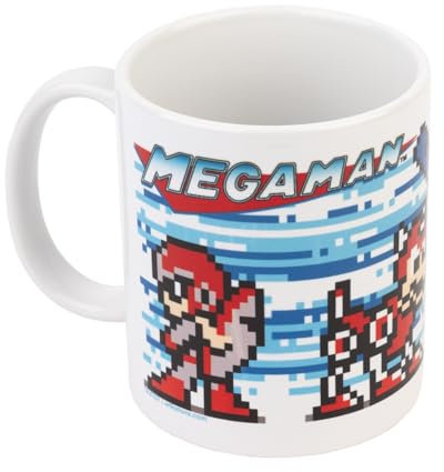 Grupo Erik Ceramic Mug Mega Man | 11.8 oz - 350 ml Coffee Mug Tea, Cool Mugs and Cups | Gamer Gifts Under 10 Pounds, Gaming Gifts for Men and for Boys