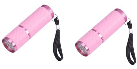 UPKOCH 2pcs Handheld Uv Flashlight Money Detection Torch Led Camping Light Aluminum Alloy Construction No Battery