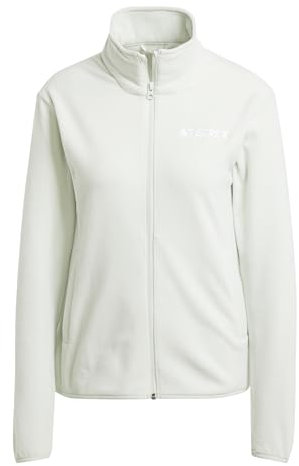 adidas Donna Terrex Multi Essentials Full Zip Fleece Jacket, Linen Green, M