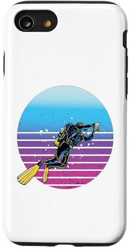 Custodia per iPhone SE (2020) / 7 / 8 Subacqueo realistico con fotocamera subacquea oceano
