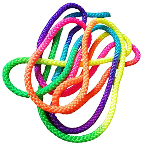 WOONEKY Geflochtenes Nylonseil Springseil Spannseil Tauziehen-Seil Lustiges Zugseil Outdoor-tug-Spiel-Seil Tragbares Verdrehtes Nylon-Seil Farbiges Seil Verpackungs-bastelseil Dekoratives