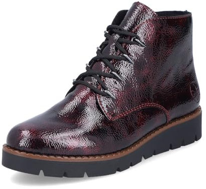 Rieker Damen Schnürstiefeletten 44902, Frauen Stiefeletten, lose Einlage,Boots,Stiefel,Bootee,Booties,halbstiefel,Kurzstiefel,rot (35),39 EU / 6 UK