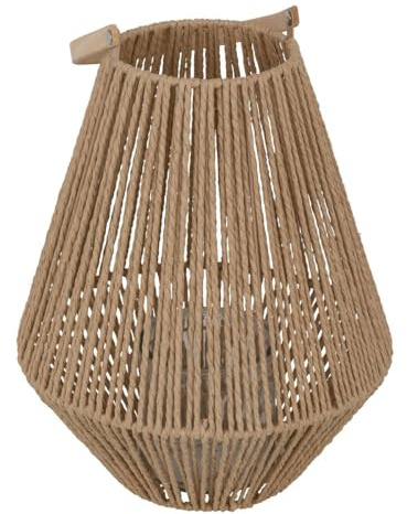 Atmosphera Laterne, Ross, Pflanzenfaser, Braun, H 31 cm