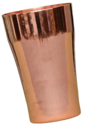 DimyFew Kupferbecher, Becher aus reinem Kupfer, 400 ml, multifunktionaler Kupferwasserbecher, Moscow Mules-Becher für heißes und kaltes Wasser im Restaurant, Ohne Griff