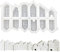 YEJAHY Lot de 12 mini moules en silicone pour maisons, maison de Noël, moule à mouler, pour travaux manuels, bougies, savon, plâtre, bricolage