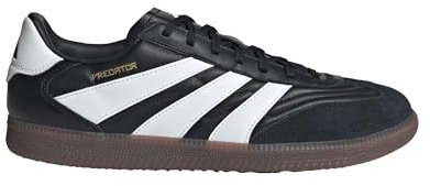 adidas Predator Freestyle Indoor Football Shoes, Botas de fútbol Unisex Adulto, Core Black/Cloud White/Gold Metallic, 43 1/3 EU
