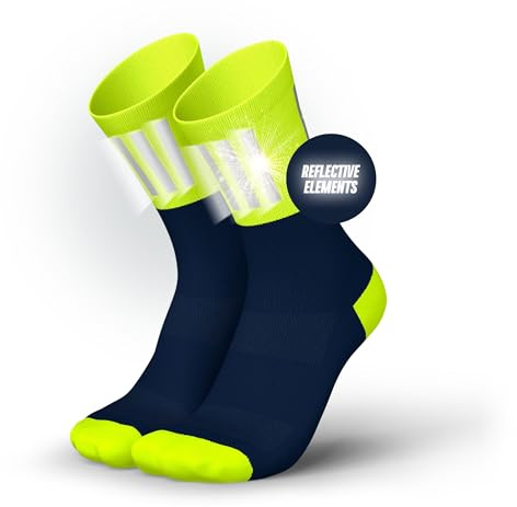 INCYLENCE Laufsocken – Reflektierende Running Socks für Damen & Herren | Unterstützende Kompression, gezielte Polsterung, hohe Atmungsaktivität – ideal für den Winter
