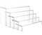 Oleegil Acrylic Display Stand Riser - 5 Pieces Clear Rectangular Tiered Display Risers for Pop Figures Desserts Cupcakes Perfume
